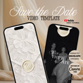 Save the Date Video Template | White Envelope V001 Wedding Moments Digital Download Wedding Moments