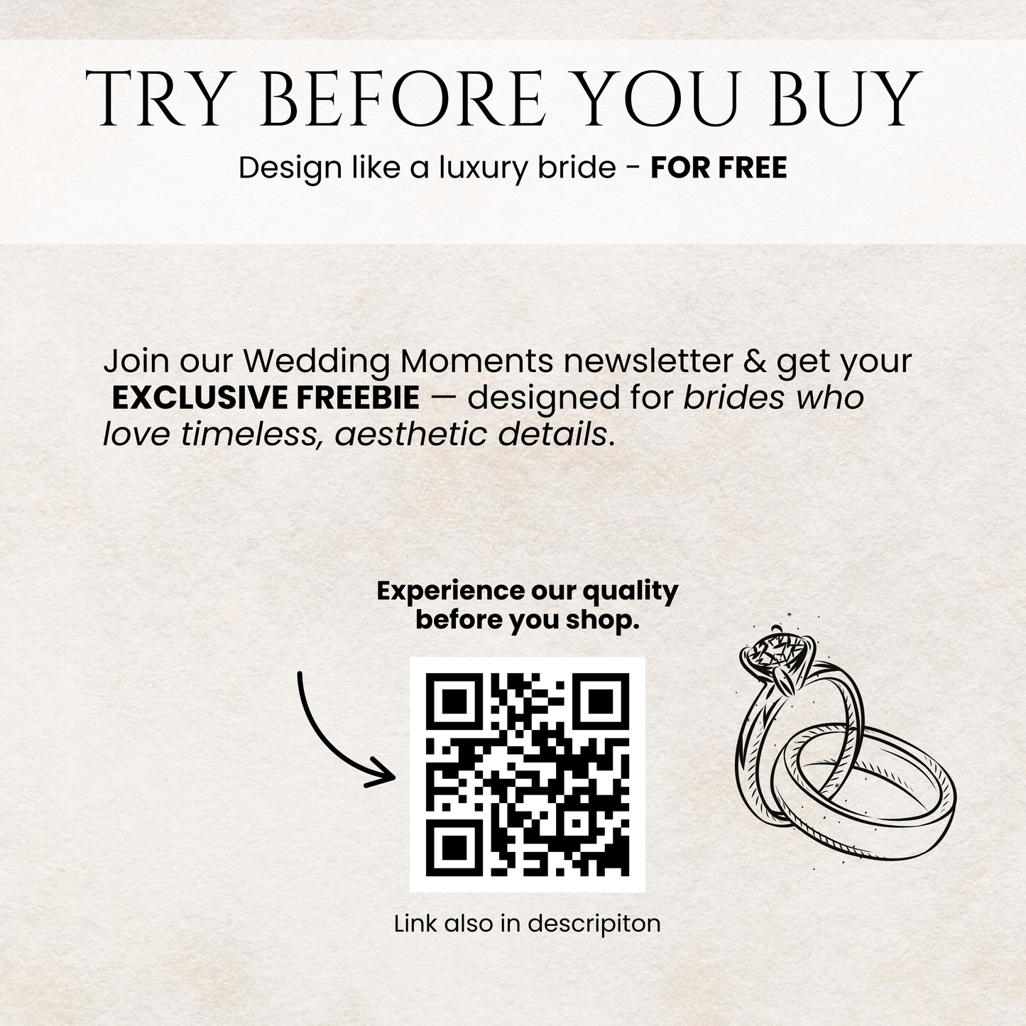 Wedding Website Template | Ivory & Black Luxury Floral Envelope