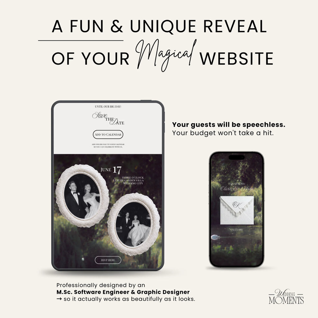 Wedding Website Template - Countryside green sage Wedding Old money E003 Wedding Moments Digital Download Wedding Moments