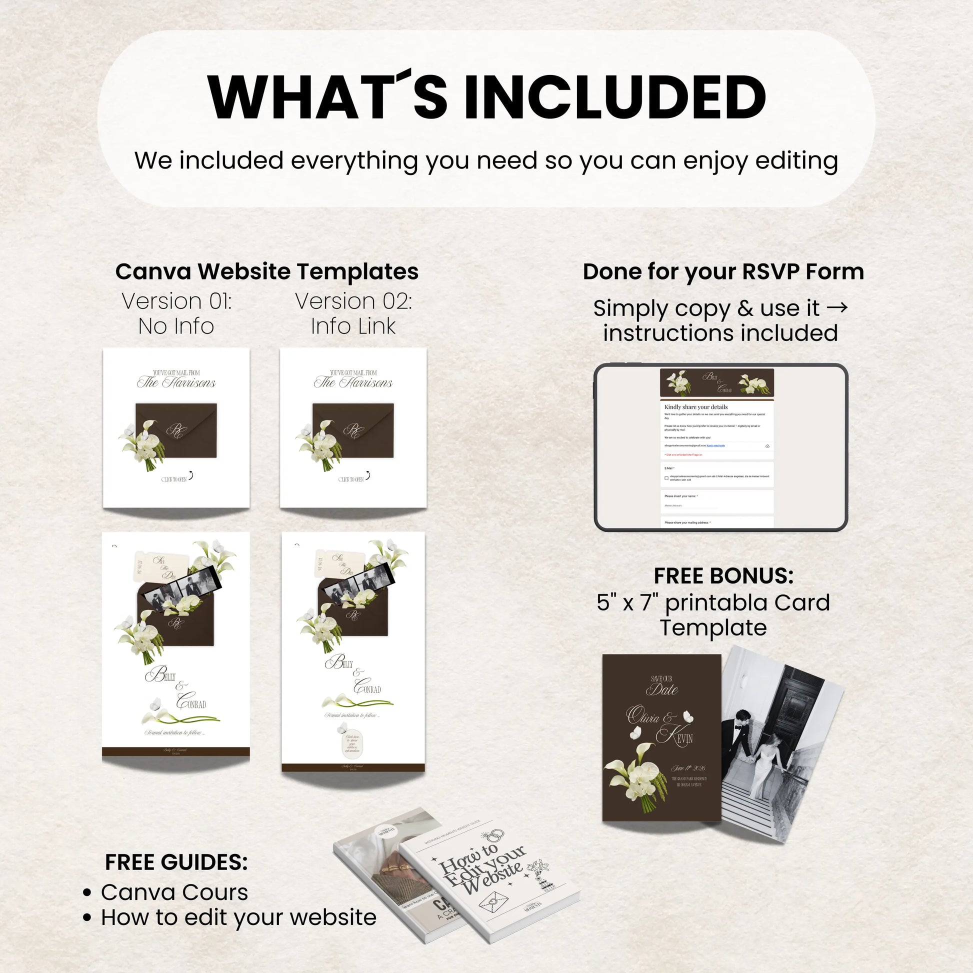 Digital Save the Date wedding website sharing example