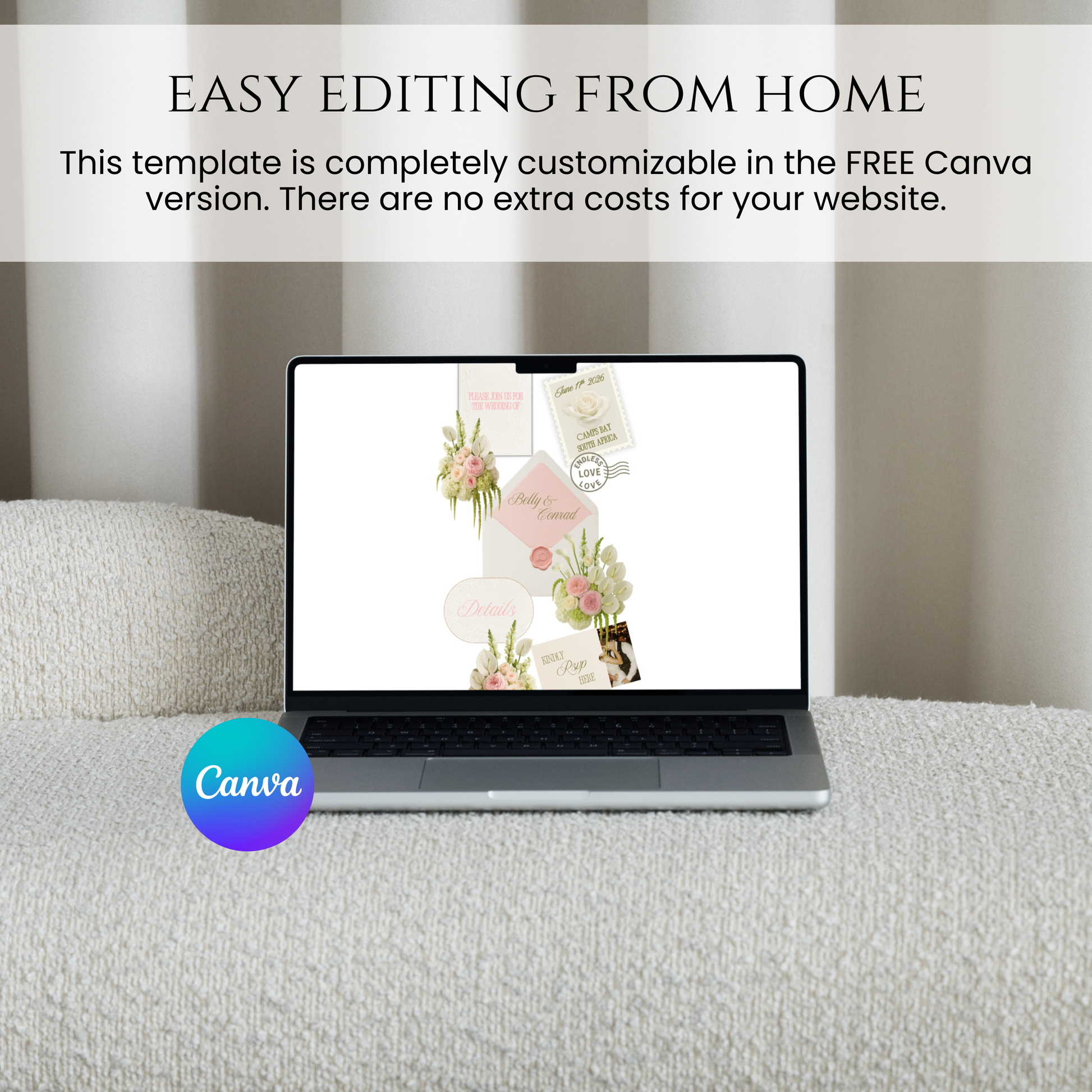 easy editing wedding website no coding edit from everywhere done for you wedding invitation