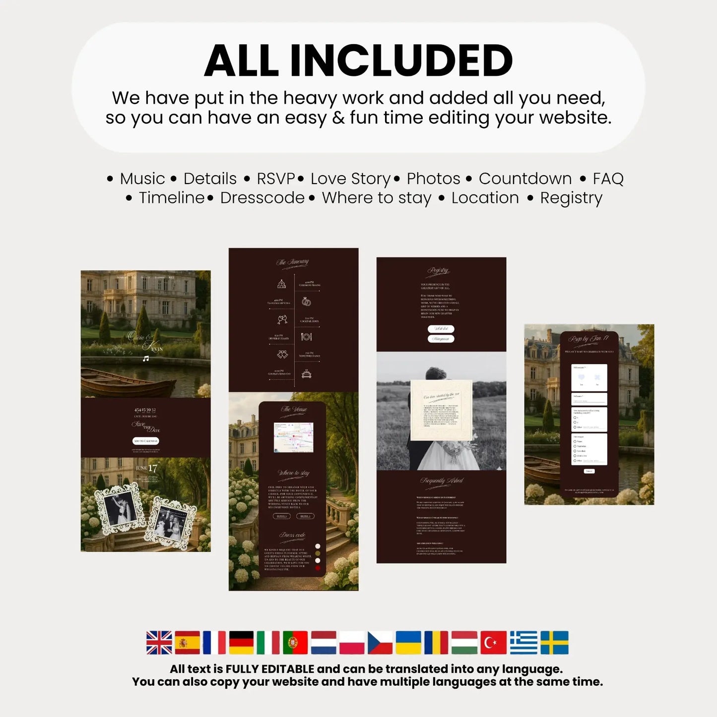 Wedding Invitation Website with music - RSVP Save the Date Website Wedding Moments  Wedding Moments