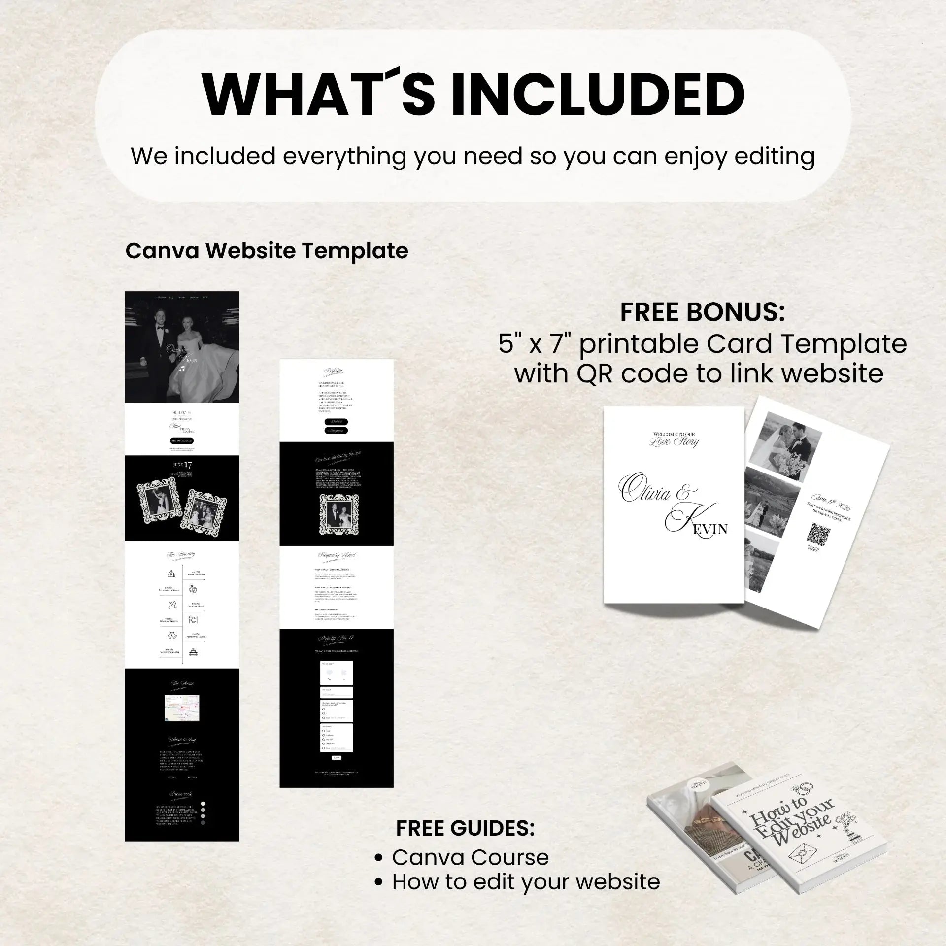 Black and White Wedding Invitation Website with music - RSVP Save the Date Website Wedding Moments  Wedding Moments