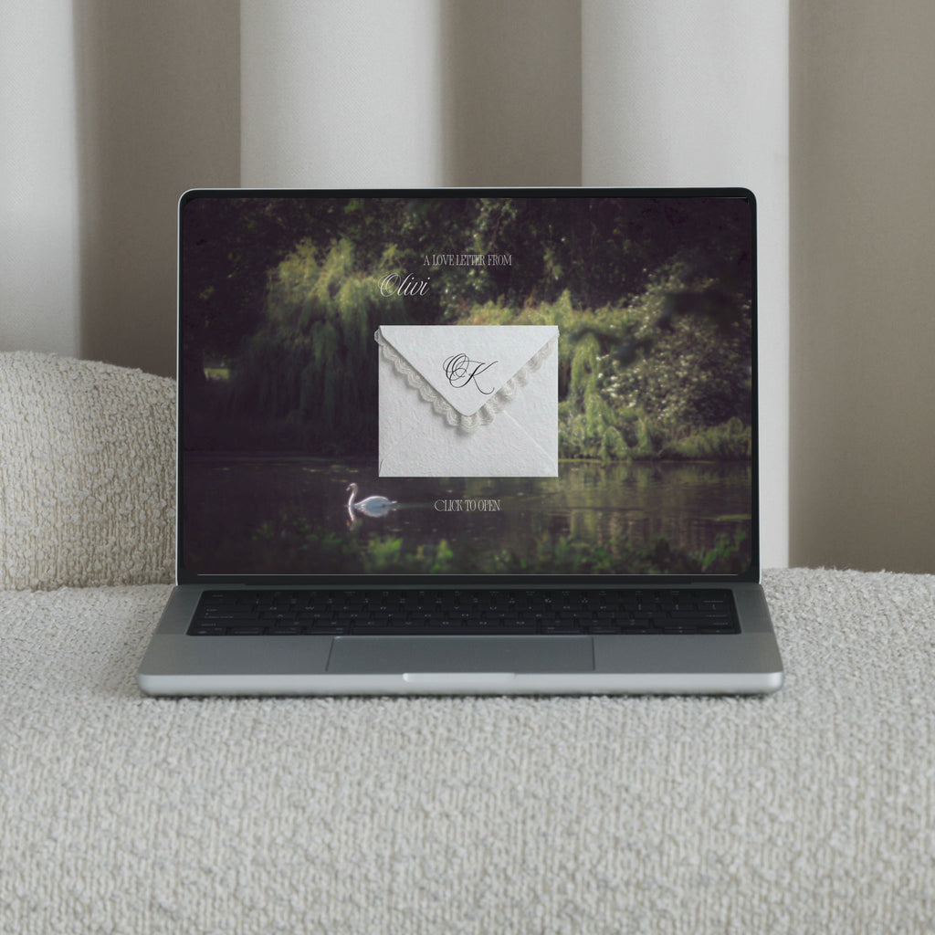 Save the Date Website Template | Countryside Green Sage Old Money E003