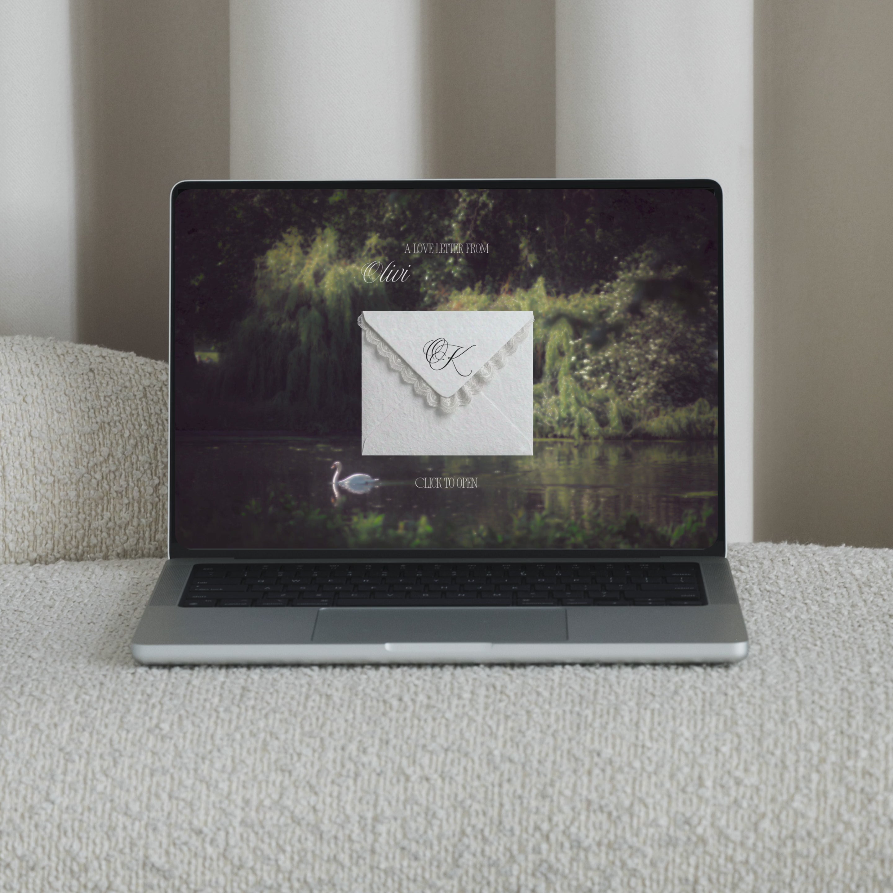 Save the Date Website Template | Countryside Green Sage Old Money E003