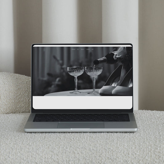 Luxury Black & White Wedding Website Template - Live Demo & Walkthrough (Canva Editable)