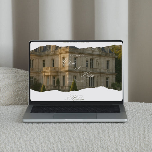 Wedding Website Video Italian villa countryside greenery wedding website for free invitation download