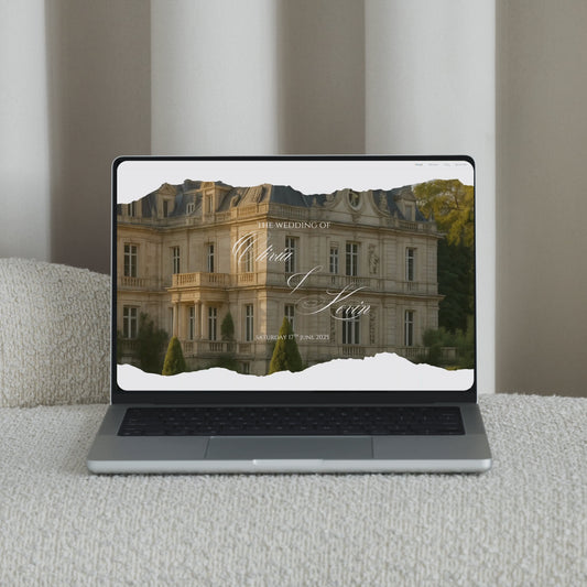 Editable wedding website template italian villa luxury video example