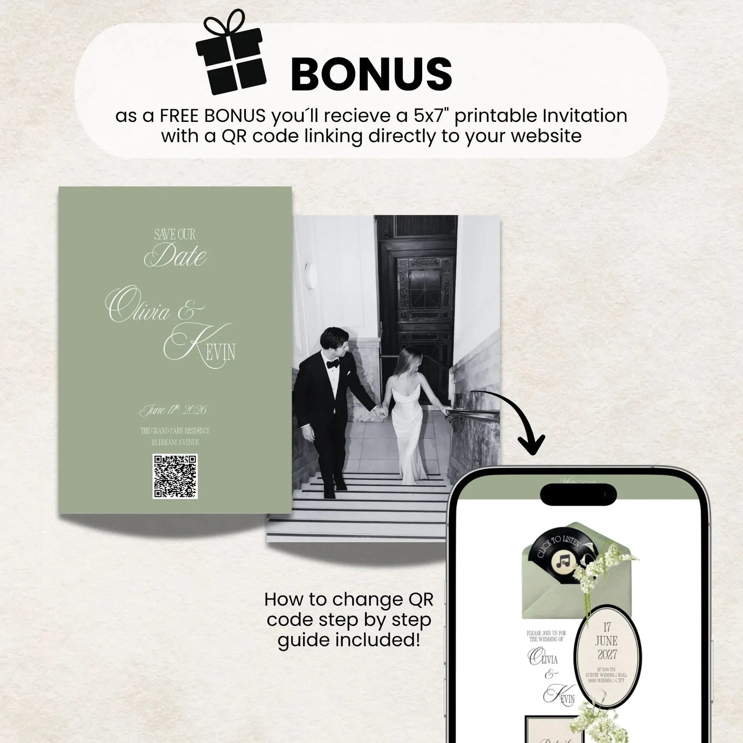 Mint green Wedding Invitation Website with music - RSVP Save the Date Website Wedding Moments  Wedding Moments