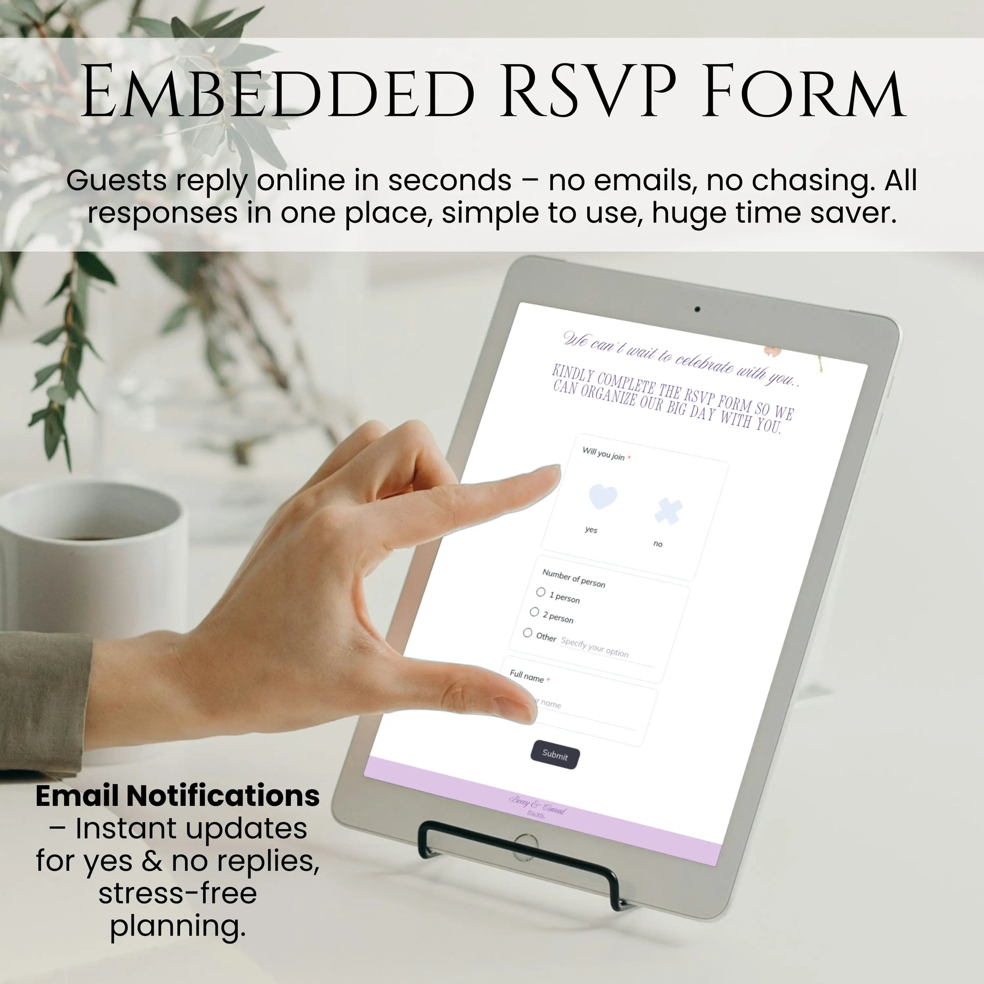Editing sage wedding website in Canva