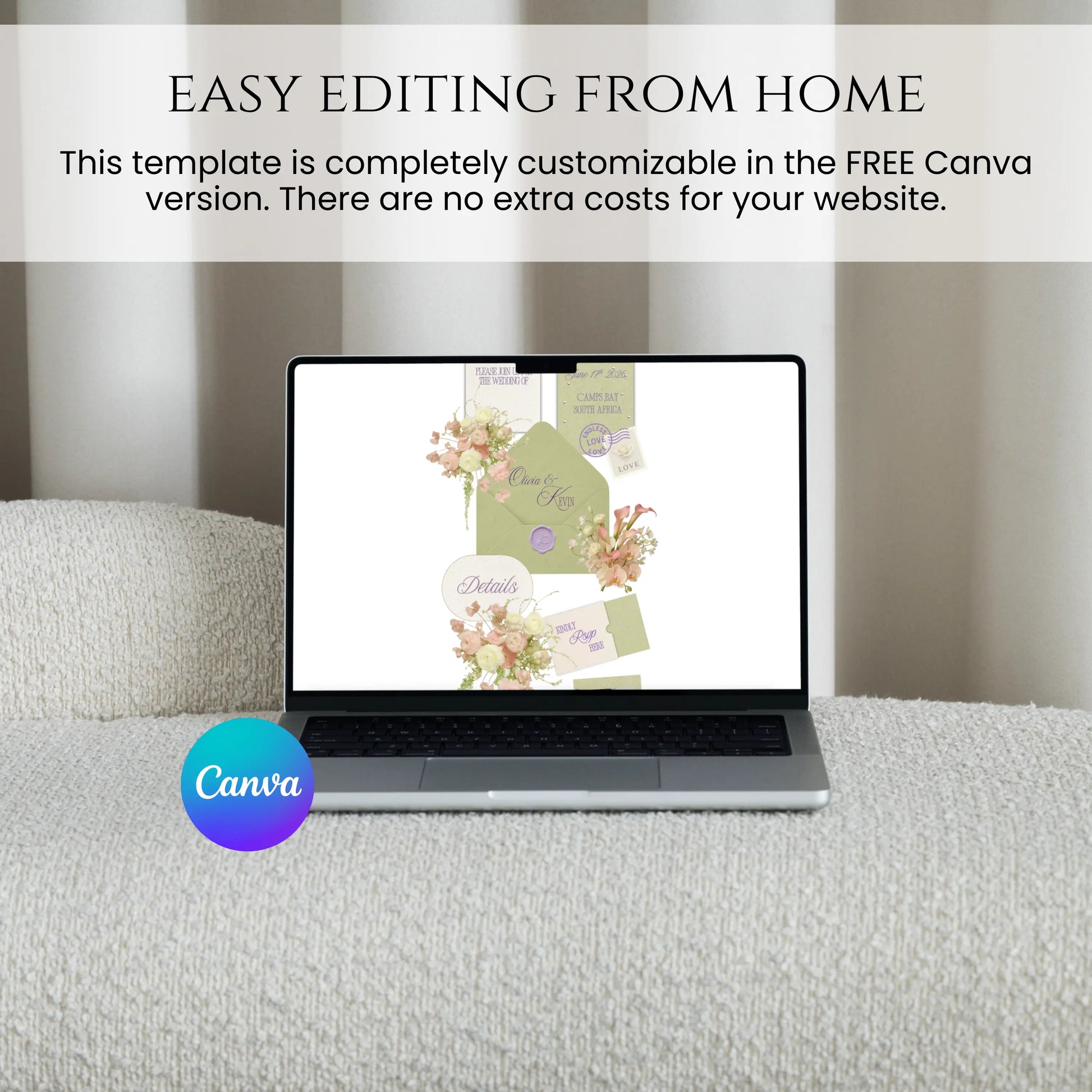 Embedded RSVP form sage wedding website