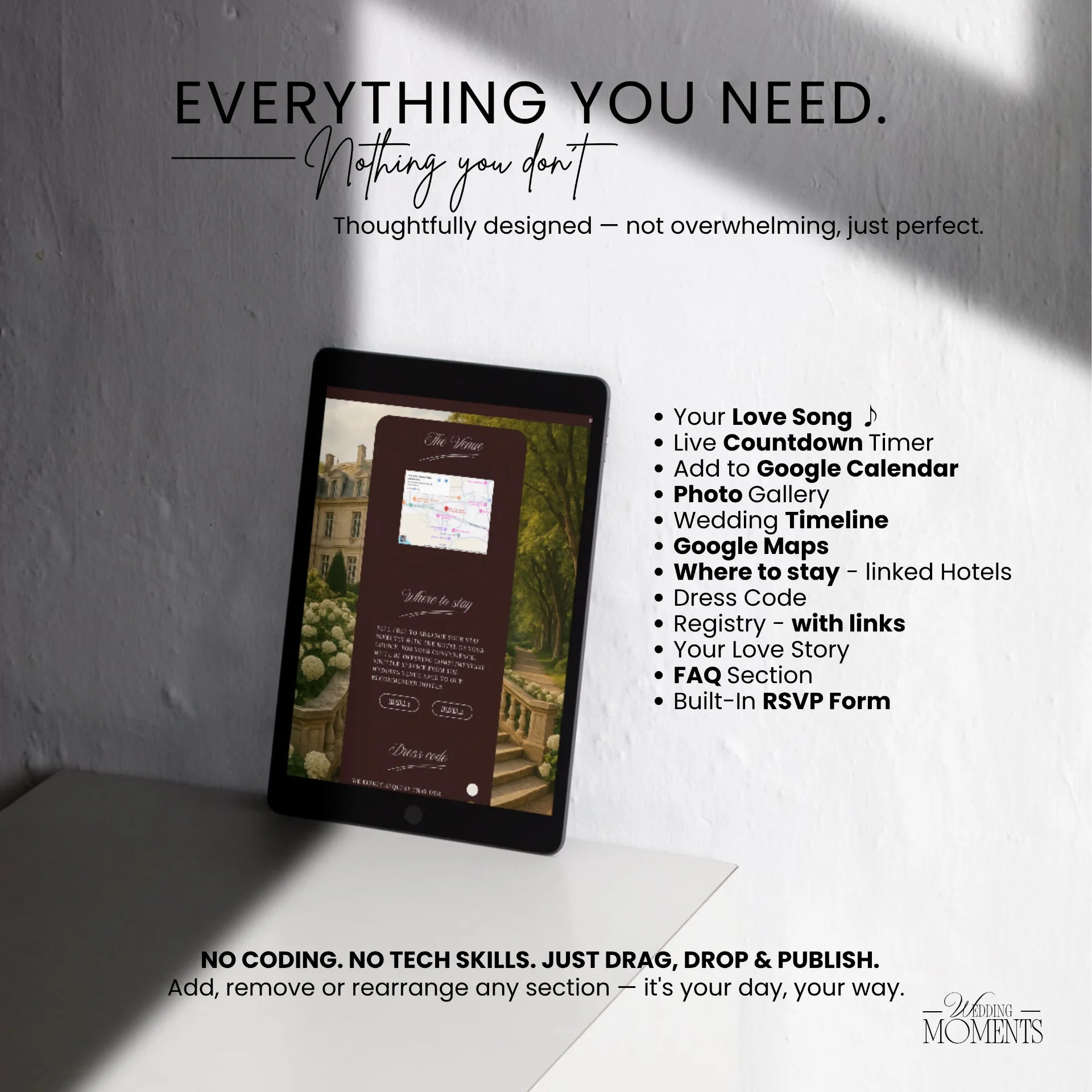 Wedding Website Template - Countryside Wedding Old money burgundy N007 Wedding Moments Digital Download Wedding Moments